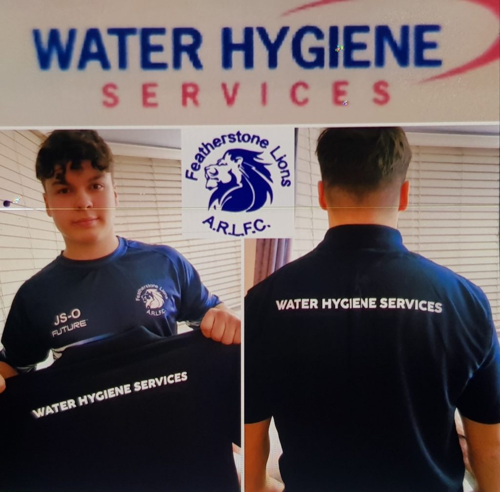 Water Hygiene Services Proudly Sponsors Featherstone Lions Rugby Team